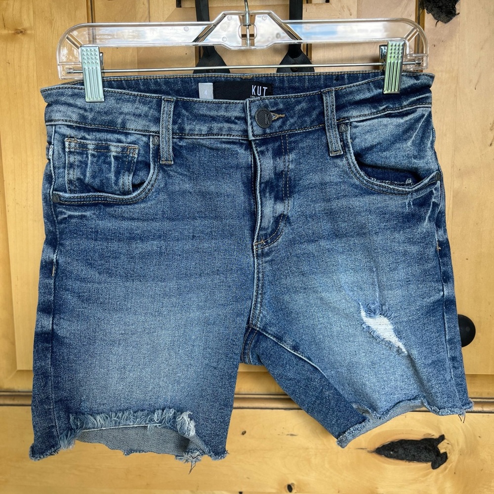 Kut from the Kloth Blue Denim Shorts